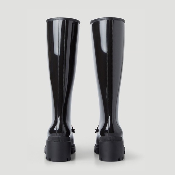 Gucci Horsebit Tall Rubber Rain Boot - Picture 2 of 10